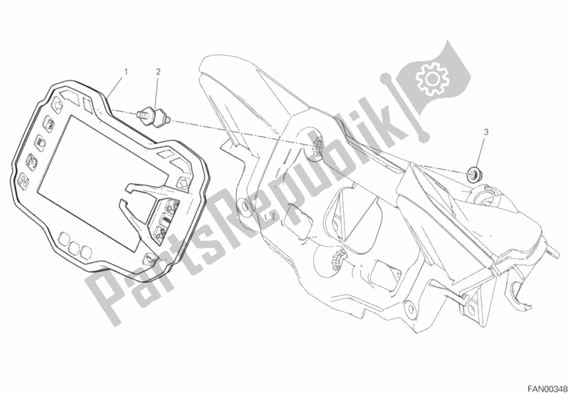 Todas las partes para Tablero De Instrumentos de Ducati Multistrada 950 S SW USA 2019